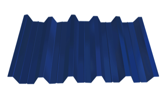 профнастил окрашенный синий нс44 0.8x1000 мм