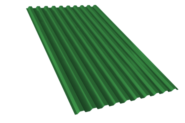 профнастил окрашенный зеленая листва с21 0.6х1000 мм ral 6002