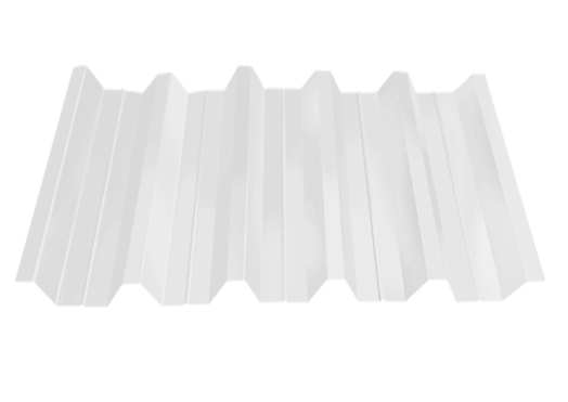 профнастил окрашенный бело-алюминиевый нс44 0.7x1000 мм