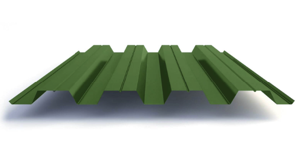профнастил окрашенный зеленая листва н60 0.7х845 мм