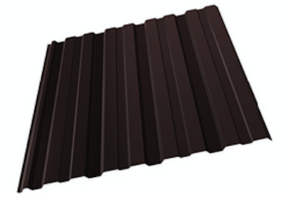 профнастил окрашенный шоколадно-коричневый с10 0.5x1100 мм