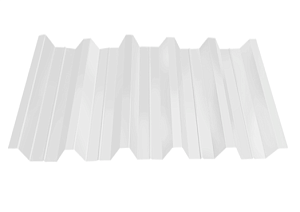 профнастил окрашенный бело-алюминиевый нс44 0.7x1000 мм
