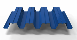 профнастил окрашенный ультрамариново-синий н75 0.7x750 мм